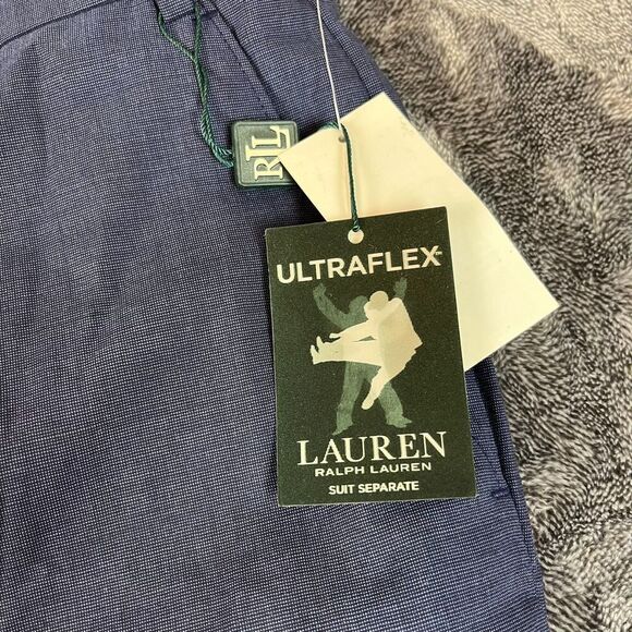 Lauren Ralph Lauren Men's 44X32 Navy Blue Ultraflex Wool Pants NWT *READ - Picture 3 of 16